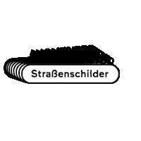 Arstrassenschilder Sticker