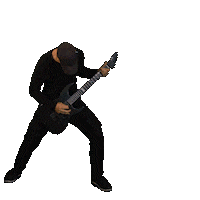 Guitar Metal Sticker by Robin Kingmaker