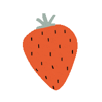 kittymakes snack strawberry snacktime kitty makes Sticker