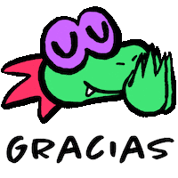 Gracias Lizard Sticker