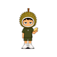 Durian Sticker by Fiziwoo