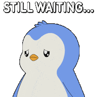 Still Waiting What Sticker by Pudgy Penguins