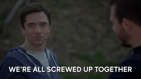 Talking Topher Grace GIF by ABC Network