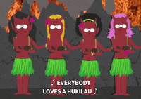 devil hula GIF by South Park 