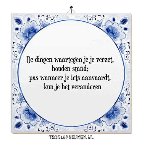 Wijsheid Spreuk Sticker by Tegelspreuken.nl