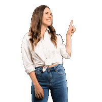 bearyourbirth pointing look at this look here woman pointing Sticker