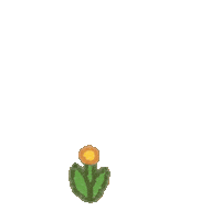 Grow Orange Flower Sticker by Luke Alexander