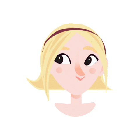 muastudi thinking blonde idea pensar Sticker