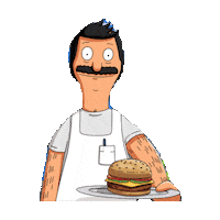 bobs burgers burger STICKER by imoji