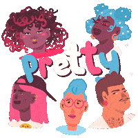 I Feel Pretty Sticker by Originals