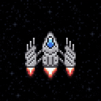 fimavectors arcade pixel art rocket 8bit GIF
