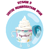 Vitamin Froyo Sticker by Yogurtland Indonesia