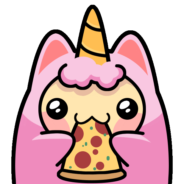 Hungry Pizza Sticker by Platonic Games