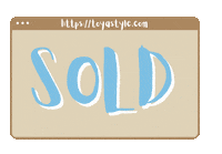 Sold Sticker by Toyastyle