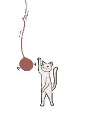 Cat Playing Sticker