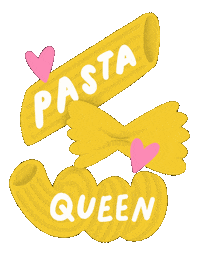 studionough love heart food queen Sticker