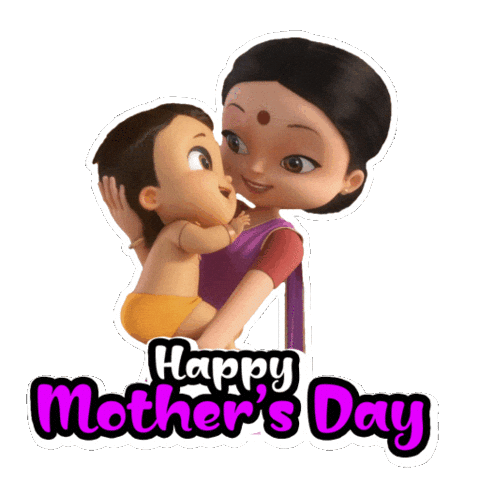 Celebration Mom Sticker by Chhota Bheem