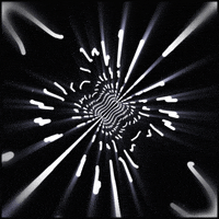 glow black and white GIF by Erica Anderson