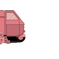 Pink Truck Sticker by milktouch