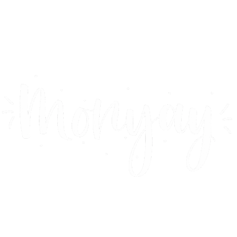 Lettersbynana giphyupload monday weekdays monyay Sticker