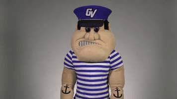 louie the laker applause GIF by Grand Valley State University