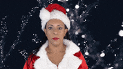ComedianHollyLogan christmas merry christmas santa holidays GIF