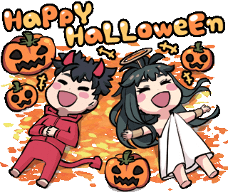 Halloween Couple Sticker by Jin