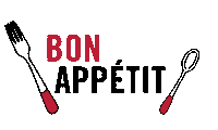 bon appetit eating Sticker by Escoffier Schools