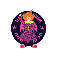 Happy Purim Sticker by Thank You Hashem