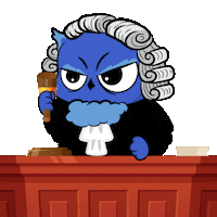 Angry Owl Sticker by BigBrains