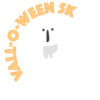 VBHcreative halloween ghost 5k valloween Sticker