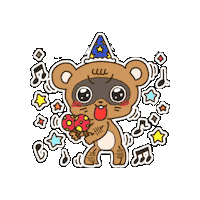 KUWAZAWA-Holdings happy excited rise cheerful Sticker