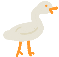 shkan-art bird oh duck wait Sticker