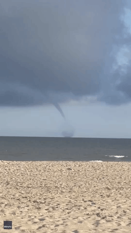Waterspout Swirls Off New Jersey Coast