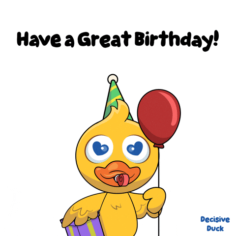 Happy Birthday Duck GIF by VeeFriends