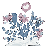 Heart Flowers Sticker