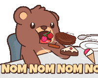 Hungry Fast Food Sticker by BEARISH