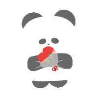 Panda 動物 Sticker by SPINNS