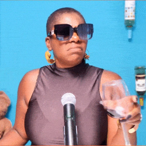 Tashaklive giphyupload period unbothered idontcare GIF