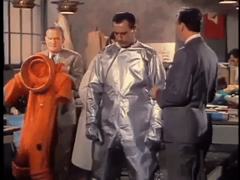 SpookyFlicks giphygifmaker moon 1950s destination moon GIF