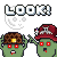 Look Pointing Sticker by Potatoz by 9GAG