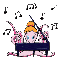 Piano Teacher Pink Sticker by Cascade Method