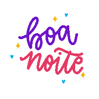 Boa Noite Night Sticker by Rabisco de Letras
