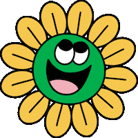 Happy Flower Sticker by TeamSKIP
