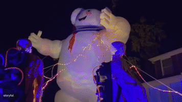 Illinois Home Boasts Incredible Ghostbusters-Themed Halloween