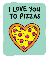 I Love You Pizza Sticker by Carawrrr