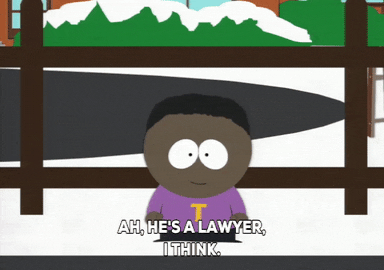 token black lawyer GIF by South Park 