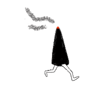 Nosebleedinc run running chill smoke Sticker