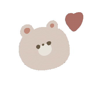 くま Love Sticker