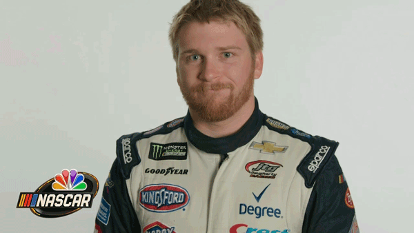 chris buescher headshake GIF by NASCAR on NBC